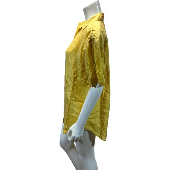 Studio New York Small Goldenrod Yellow Button-Down Shirt - Good Condition - Picture 2 of 9